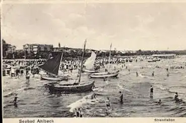 17419 Ahlbeck, Strandleben o 24.9.1929