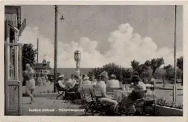 17419 Ahlbeck Frühstückspause Strandpromenade * ca. 1950