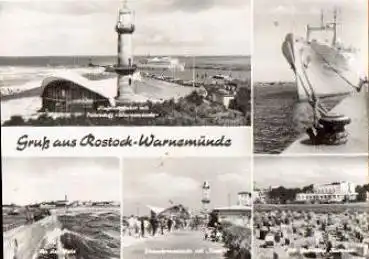 Warnemünde Leuchtturm Ansichtskarte o 19.7.1979