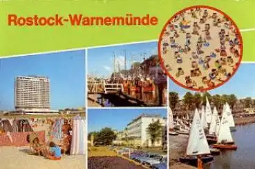 Warnemünde Ansichtskarte o 10.9.1987