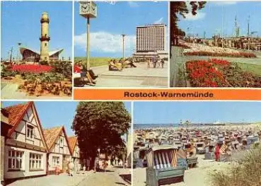 Warnemünde Leuchtturm Ansichtskarte o 24.5.1979