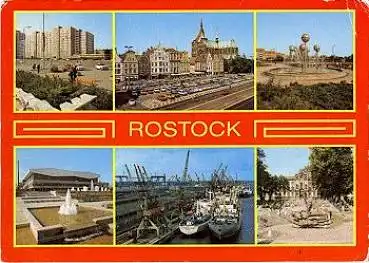Rostock Ansichtskarte o 1.3.1987