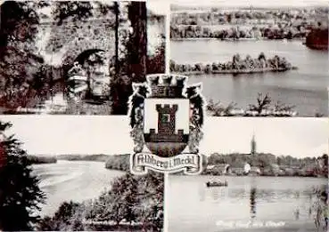 17258 Feldberg Mecklenburg Mehbildkarte o 25.7.1964