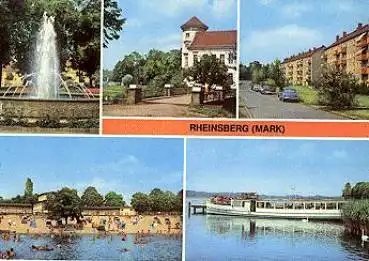 16831 Rheinsberg Mark Mehrbildkarte o 1.8.1987