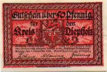 49356 Diepholz Städtenotgeld 50 Pfennige 1920