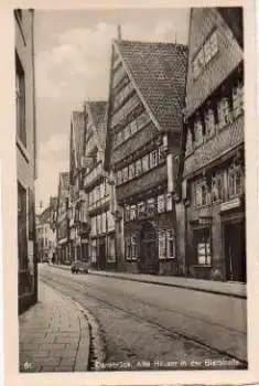 Osnabrück Alte Häuser in der Bierstrasse *ca. 1930