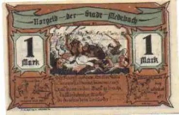 59964 Medebach Städtenotgeld Wert 1 Mark um 1921