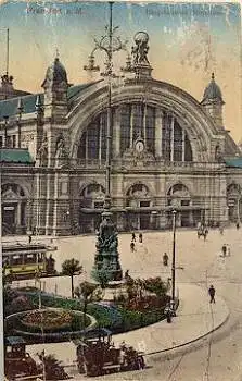 Frankfurt Main Hauptbahnhof Mittelbau o 21.3.1917