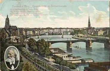 Frankfurt Main mit Sachsenhausen o 3.11.1909