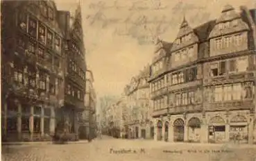 Frankfurt Main Römerberg Blick in die neue Kräme  o 9.9.1912
