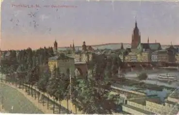 Frankfurt Main vom Deutschherrnkai o 27.8.1919