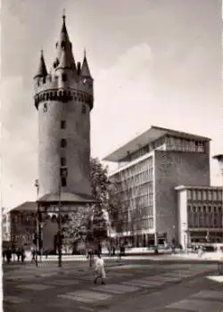 Frankfurt Main Eschersheimer Turm und Bayernhaus o 27.7.1955