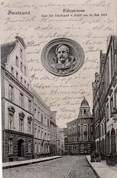 Stralsund, Fährstrasse, Porträt Ferd. Schill o 15.6.1928