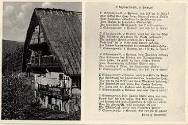 Schwarzwaldhaus Liedkarte o 17.6.1935