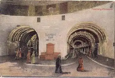 St. Pauli Hamburg Elbtunnel * ca. 1910