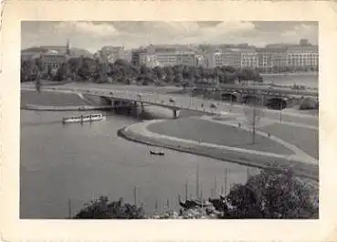 Hamburg Lombardsbrücke o 18.2.1957