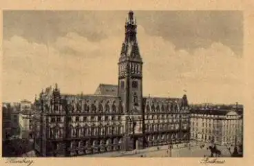 Hamburg Rathaus * ca. 1920