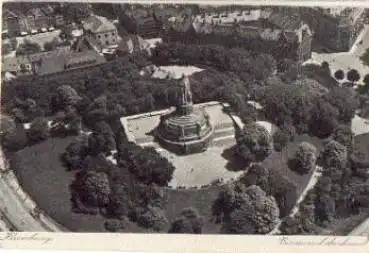 Hamburg Bismarckdenkmal Luftaufnahme gebr. ca. 1910