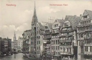 Hamburg Deichstrassen-Fleet * ca. 1910