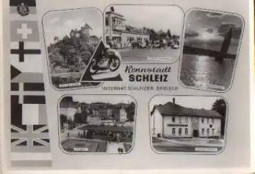 07907 Schleiz, Schleizer Dreieck, Motorrad o 4.7.1955