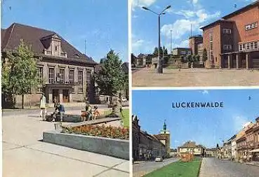 14943 Luckenwalde Bahnhof Stadttheater o ca. 1970