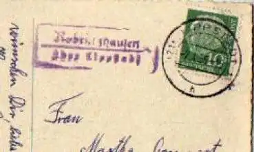 59609 Robringshausen über LippstadtLandpoststempel o 7.4.1955 auf Osterkarte mit Hasen 