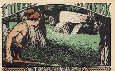 29646 Heidepark Städtenotgeld 50 Pfennige "in grauer Vorzeit" 1921