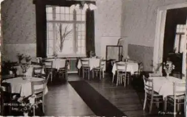 24601 Bornhöved Schloss-Restaurant Innenansicht * ca. 1960