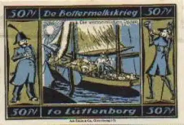 24321 Lüttenborg Städtenotgeld 50 Pfennige Bottermelkskrieg Nr. 4 1921