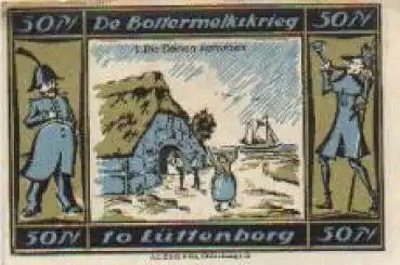 24321 Lüttenborg Städtenotgeld 50 Pfennige Bottermelkskrieg Nr. 1 1921