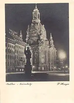 Dresden Jüdenmarkt Frauenkirche gebr. 19.9.1951