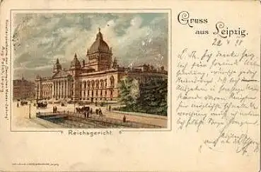 Leipzig Reichsgericht Litho o 23.4.1898