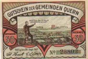 24972 Quern Städtenotgeld 50 Pfennige Norburg 1921