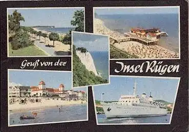 Insel Rügen Mehrbildkarte o 14.6.1969