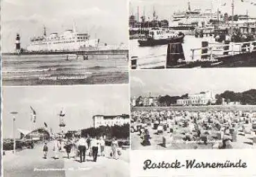 Warnemünde Fährschiff Leuchtturm o 1.8.1970