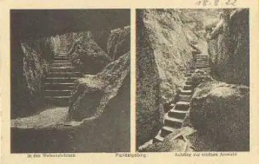 91346 Fichtelgebirge Weissmainfelsen Höhle Grotte * 18.2.1922