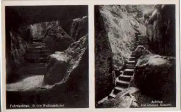 91346 Fichtelgebirge, Weißmainfelsen Höhle, Grotte * ca. 1940