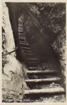 01824 Hohenstein Wolfsschlucht Höhle Grotte *ca.1930