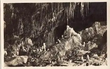 07318 Saalfeld Feengrotte Märchendom mit der Gralsburg Höhle * ca. 1950