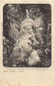 37539 Bad Grund Versteinerter Wasserfall Tropfsteinhöhle Grotte * ca. 1910