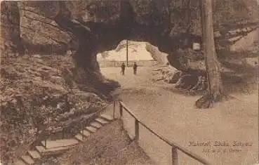 01814 Sächsische Schweiz Kuhstall Höhle Grotte *ca.1910