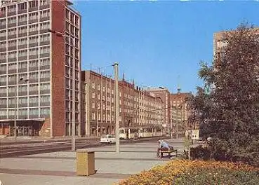 Rostock Lange Strasse Straßenbahn o 20.11.1989