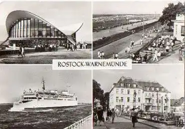 Warnemünde Ansichtskarte o 11.7.1986