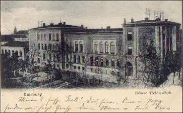 Duisburg Höhere Töchterschule o 24.5.1906