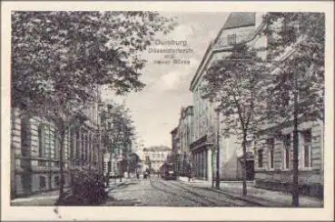 Duisburg Düsseldorferstraße mit neuer Börse o 9.3.1917