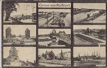 Duisburg Ruhrort Gruss aus ... gebr. 18.9.1919