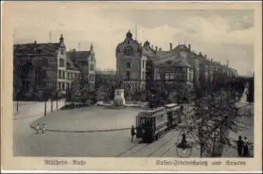 45468 Mülheim Kaiser-Friedrichplatz und Kaserne gebr. 1923