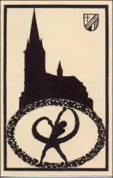 Rüttenscheid Essen St. Andres Scherenschnitt * ca. 1919