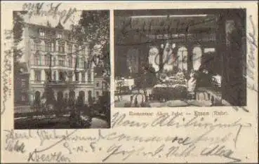Essen Restaurant Aloys Jobst o 19.3.1905