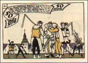 44600 Herne Städtenotgeld 50 Pfennige Nr. 4 1921